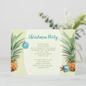 パイナップル・トロピカル・クリスマスパーティーの招待状 招待状 (スタンド正面)