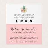 パイナップル&ハイビスカスフラワーズウォーター色ありがとう (内部フラット)