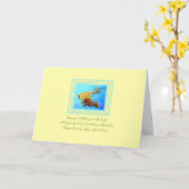 パイナップル&フルーツサマー誕生日挨拶 カード (黄色い花)