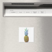 パイナップル フルーツ ビーチ デザート カラフル トロピカル マグネット (インサイチュ (食洗機))