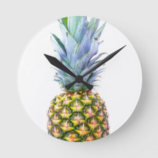 パイナップル フルーツ ビーチ デザート カラフル トロピカル ラウンド壁時計