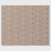 パイナップル&プラム、シュガープラム ラッピングペーパー (フラット)