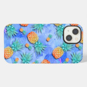 パイナップル。ペイント。パーティー。 iPhoneケース (裏面横)
