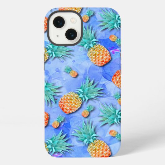 パイナップル。ペイント。パーティー。 iPhoneケース (裏面)