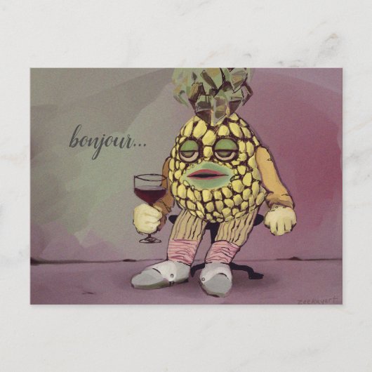 パイナップル ポストカード (正面)