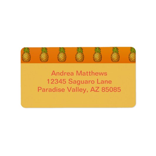 パイナップル ラベル (正面)