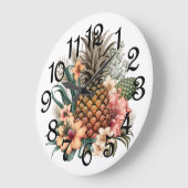 パイナップル ラージ壁時計 (傾斜)