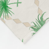 パイナップル、レトロ フリースブランケット (角)