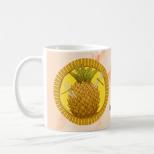 パイナップル・ロンド コーヒーマグカップ (左)