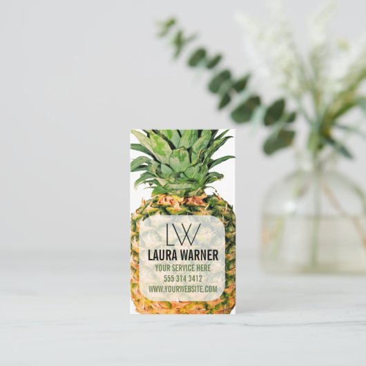 パイナップル 名刺 (スタンド正面)