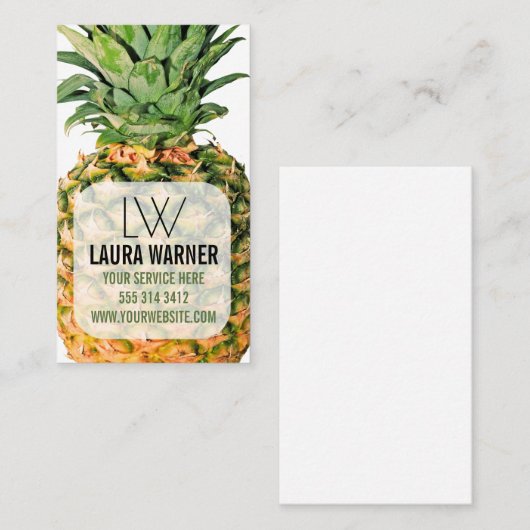 パイナップル 名刺 (正面/裏面)