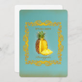 パイナップル～招待状カード 招待状 (正面/裏面)