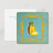 パイナップル～招待状カード 招待状 (正面/裏面)