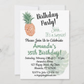 パイナップル 招待状 (正面)