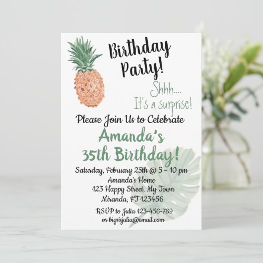 パイナップル 招待状 (スタンド正面)