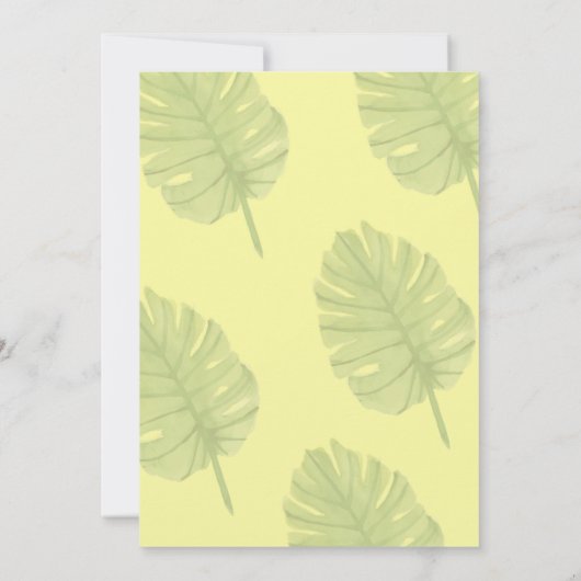 パイナップル 招待状 (裏面)