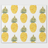パイナップル。水彩ハンド絵を描イラストレーションw ラッピングペーパー (フラット)