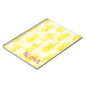 パイナップル 水彩 イエロー ノートブック (左側)