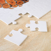 パイナップル、水色。 ジグソーパズル (側面)