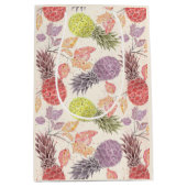 パイナップル、甘いカップル、フルーツ大抱き枕 ミディアムペーパーバッグ (正面)