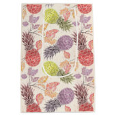 パイナップル、甘いカップル、フルーツ大抱き枕 ミディアムペーパーバッグ (裏面)