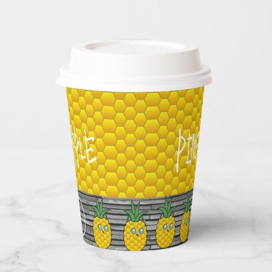 パイナップル 紙コップ (左)