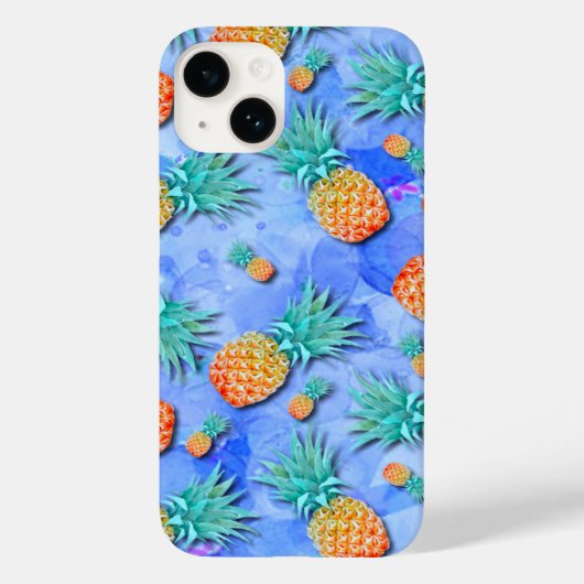 パイナップル。絵を描.パーティー. Case-Mate iPhoneケース (裏面)