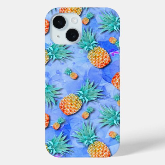 パイナップル。絵を描.パーティー. Case-Mate iPhoneケース (裏面)