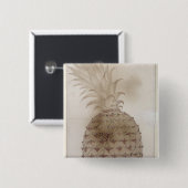 パイナップル、 缶バッジ (正面&裏面)