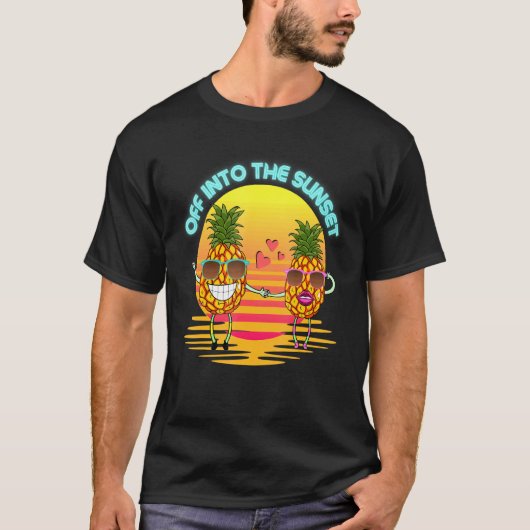 パイナップルwサングラス tシャツ (正面)