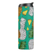 パイナップ葉ルに、小さな塊。シームレスなパット タンブラー (回転左)