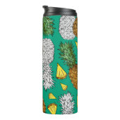 パイナップ葉ルに、小さな塊。シームレスなパット タンブラー (回転右)