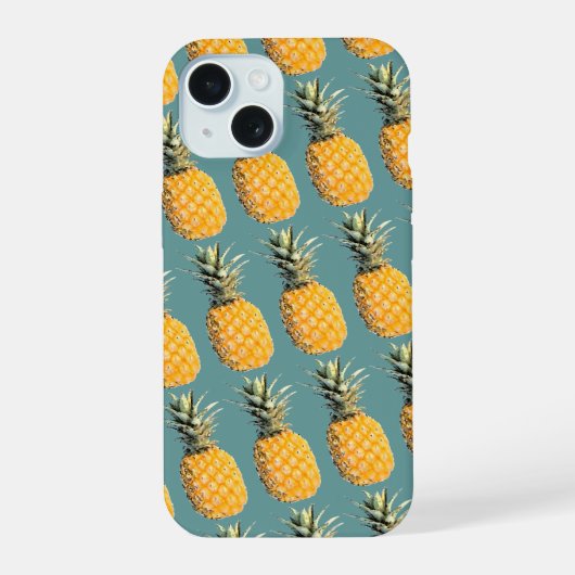 パイナップ iPhone 15ケース (裏面)
