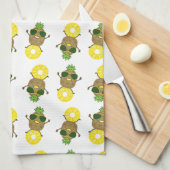 パイニクールー転がル・デュデのリングや輪 キッチンタオル (四つ折り)