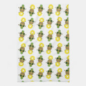 パイニクールー転がル・デュデのリングや輪 キッチンタオル (縦)