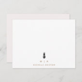 パイネエレガントルモダン・モノグラクラシックムカスタム ノートカード (正面/裏面)