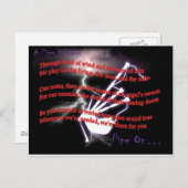 パイパーの信条(稲妻) ポストカード (正面/裏面)