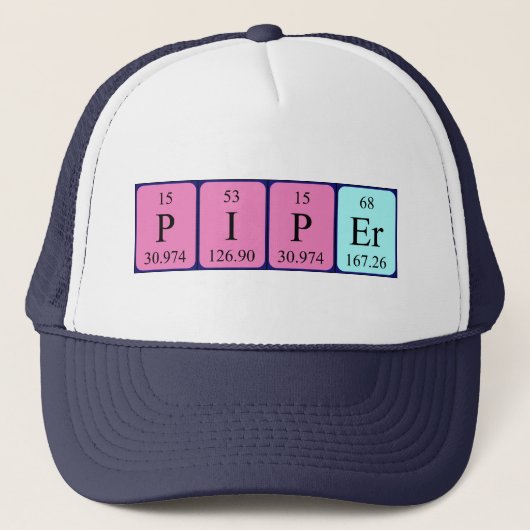 パイパーの定期的なテーブル名hat キャップ (正面)