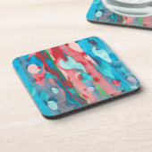 パイパーの擦り切れアート コースター (左側)