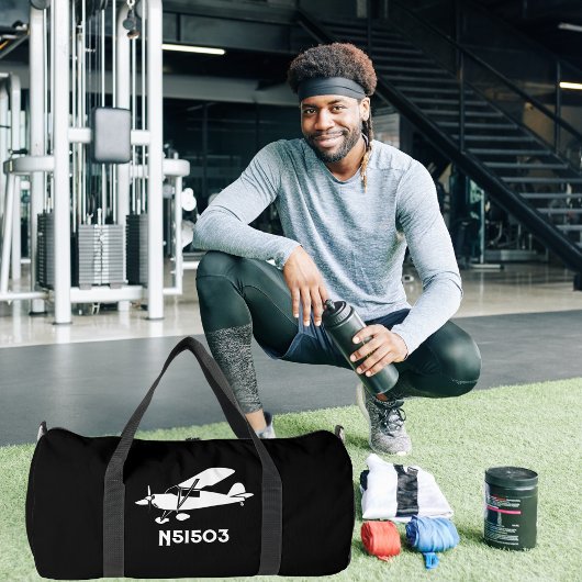 パイパークールクブ飛行機、シンプルカスタムジムトラベル ダッフルバッグ