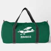 パイパークールクブ飛行機、航空カスタム用ジム旅行 ダッフルバッグ (正面)