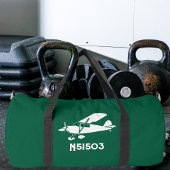 パイパークールクブ飛行機、航空カスタム用ジム旅行 ダッフルバッグ