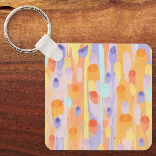 パイパーズとローラのスクラップアートキーチェーン キーホルダー (正面)