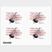 パイパーズクリード 長方形シール (シート)