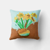 パイパーズバンゴッホインスパイアヒマワラメ装飾用クッション クッション (裏面)