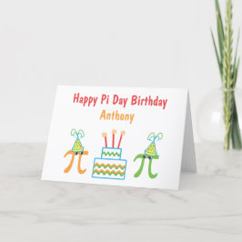 パイパーソナライズされたデイ誕生日 カード