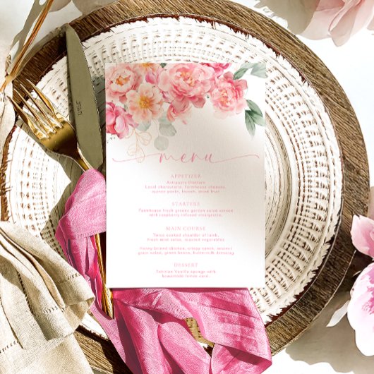 パイパーピオニーフローラメニュー&サンキュー メニュー