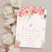 パイパーピーオンライフタイムオブ蝶ブライダルシャワー 招待状