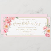 パイパーピーニーハッピーマザーズデイギフトバウチャーカード 招待状 (正面/裏面)