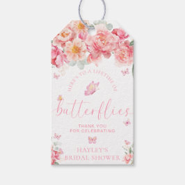 パイパーピーニーバタフライブライダルシャワーの恩恵 ギフトタグ
